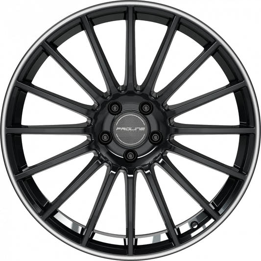 Proline PXW black rim polished Alufelge 8x19 Zoll ET48 LK 5x112 ML66.5 – Bild 2