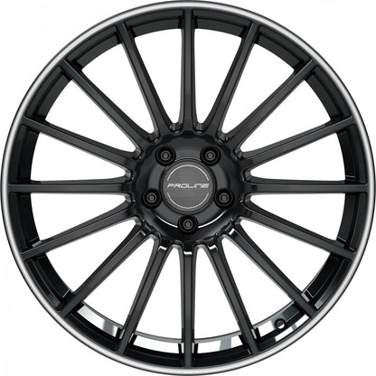 Proline PXW black rim polished Alufelge 8x19 Zoll ET48 LK 5x112 ML66.5 – Bild 2