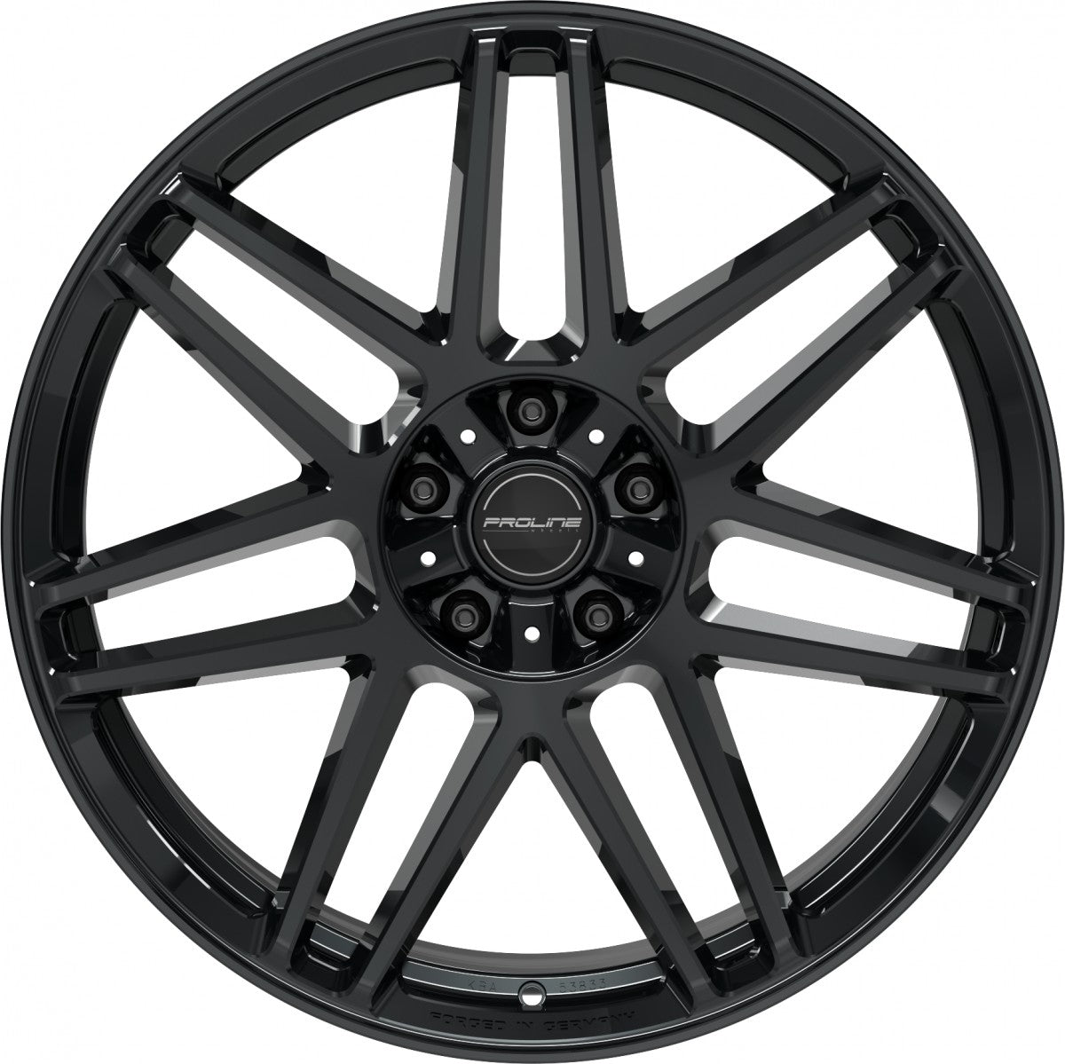 Proline PFG forged black glossy Alufelge 10x22 Zoll ET35 LK 5x130 ML84 – Bild 2