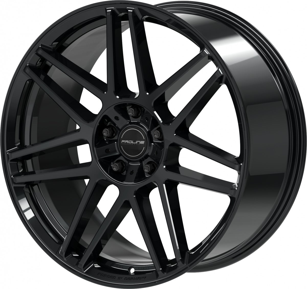Proline PFG forged black glossy Alufelge 10x22 Zoll ET35 LK 5x130 ML84 – Bild 5