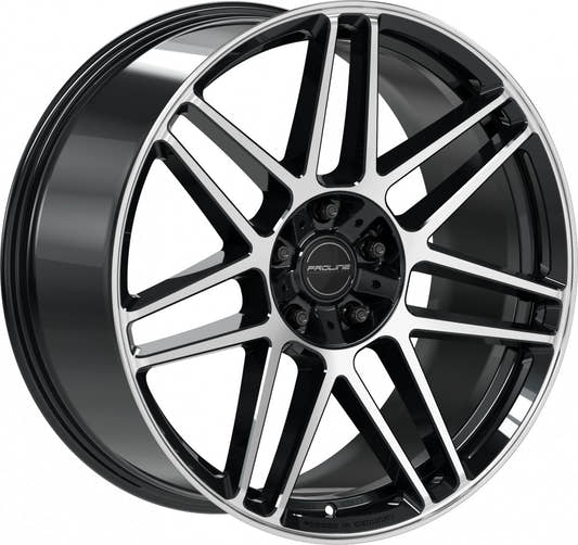 Proline PFG forged black polished Alufelge 10x22 Zoll ET35 LK 5x130 ML84