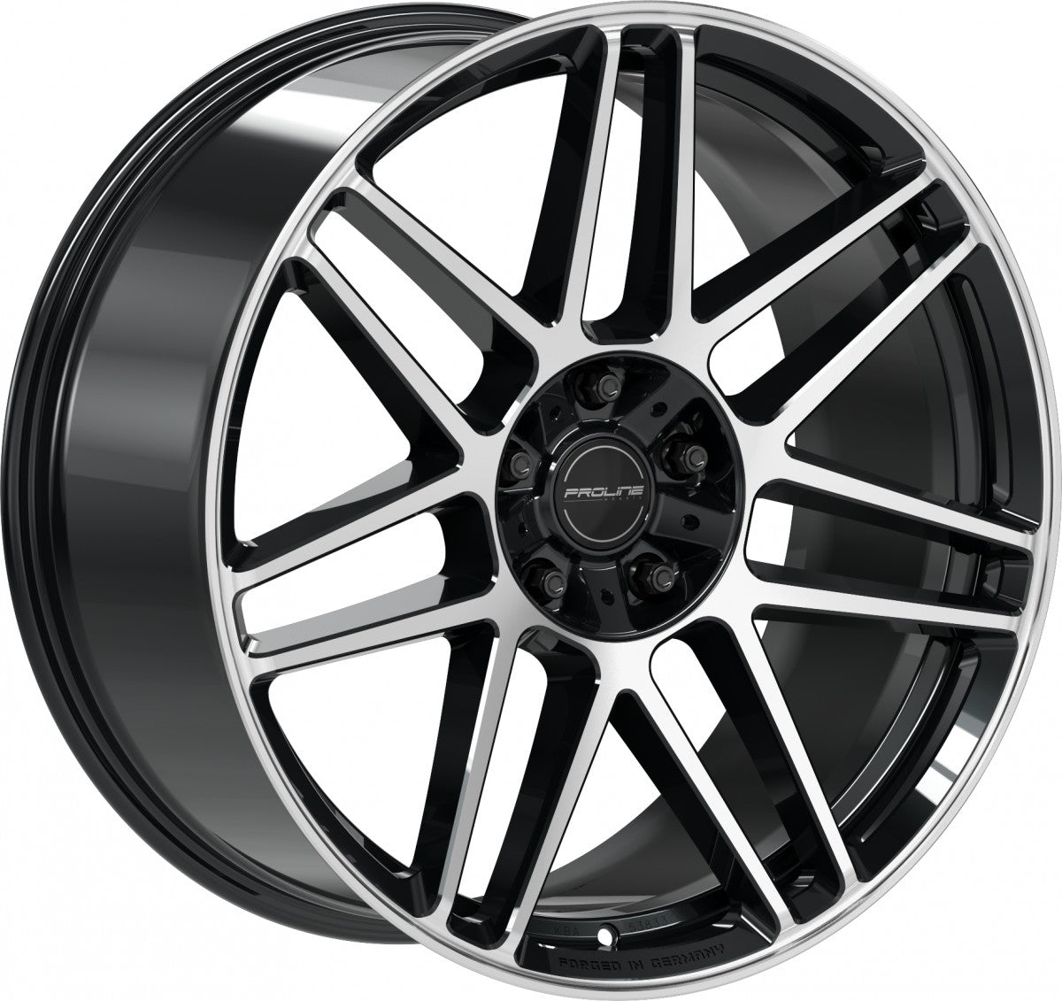 Proline PFG forged black polished Alufelge 10x22 Zoll ET35 LK 5x130 ML84