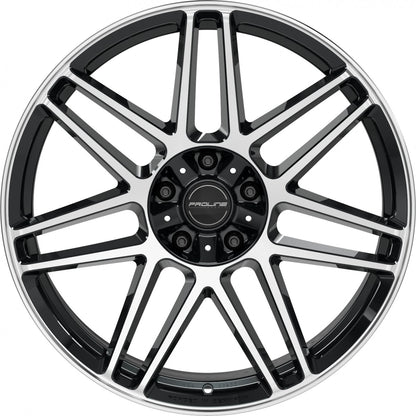 Proline PFG forged black polished Alufelge 10x22 Zoll ET35 LK 5x130 ML84 – Bild 2