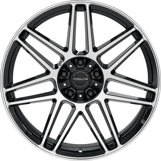 Proline PFG forged black polished Alufelge 10x22 Zoll ET35 LK 5x130 ML84 – Bild 2
