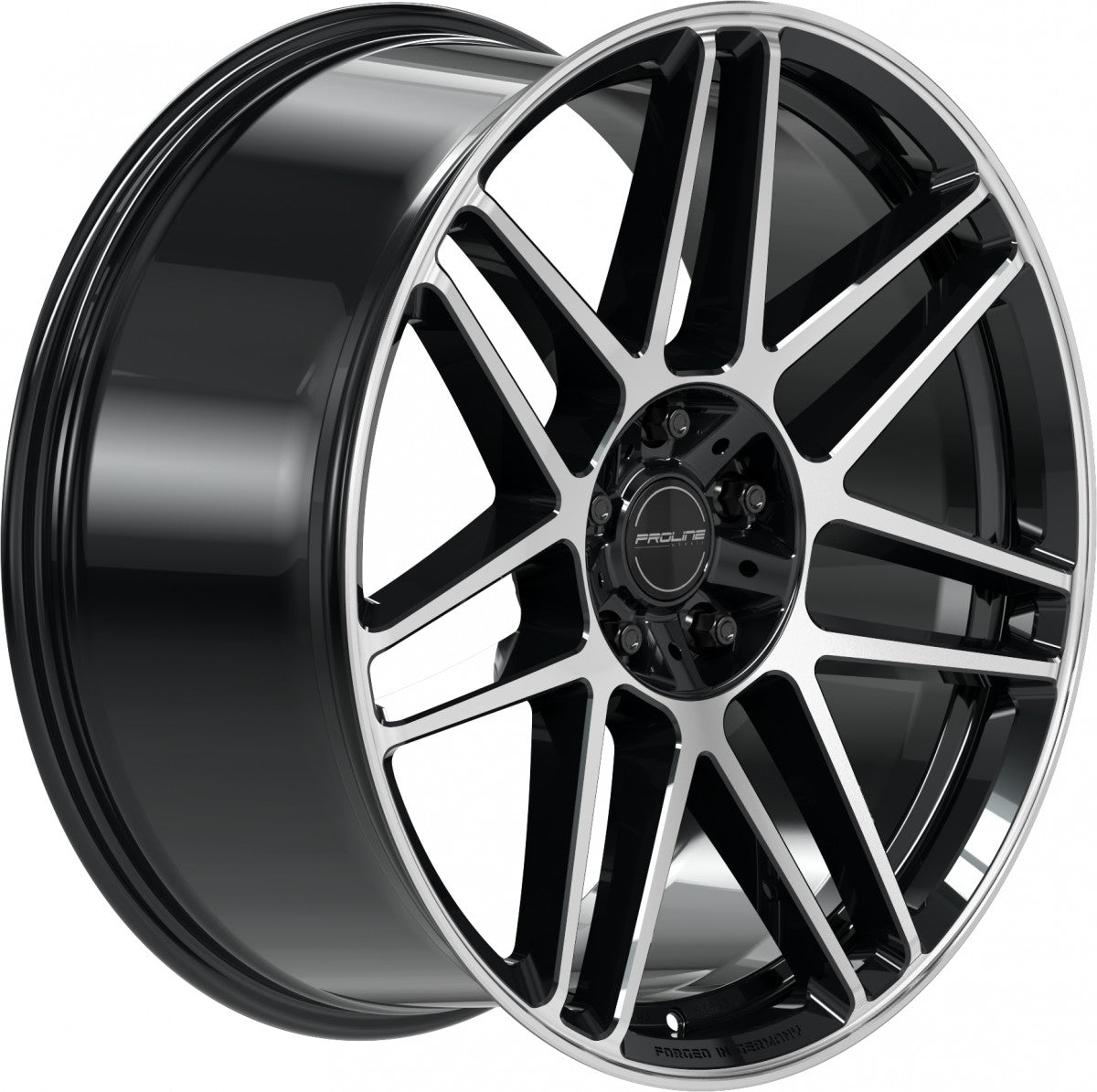 Proline PFG forged black polished Alufelge 10x22 Zoll ET35 LK 5x130 ML84 – Bild 3