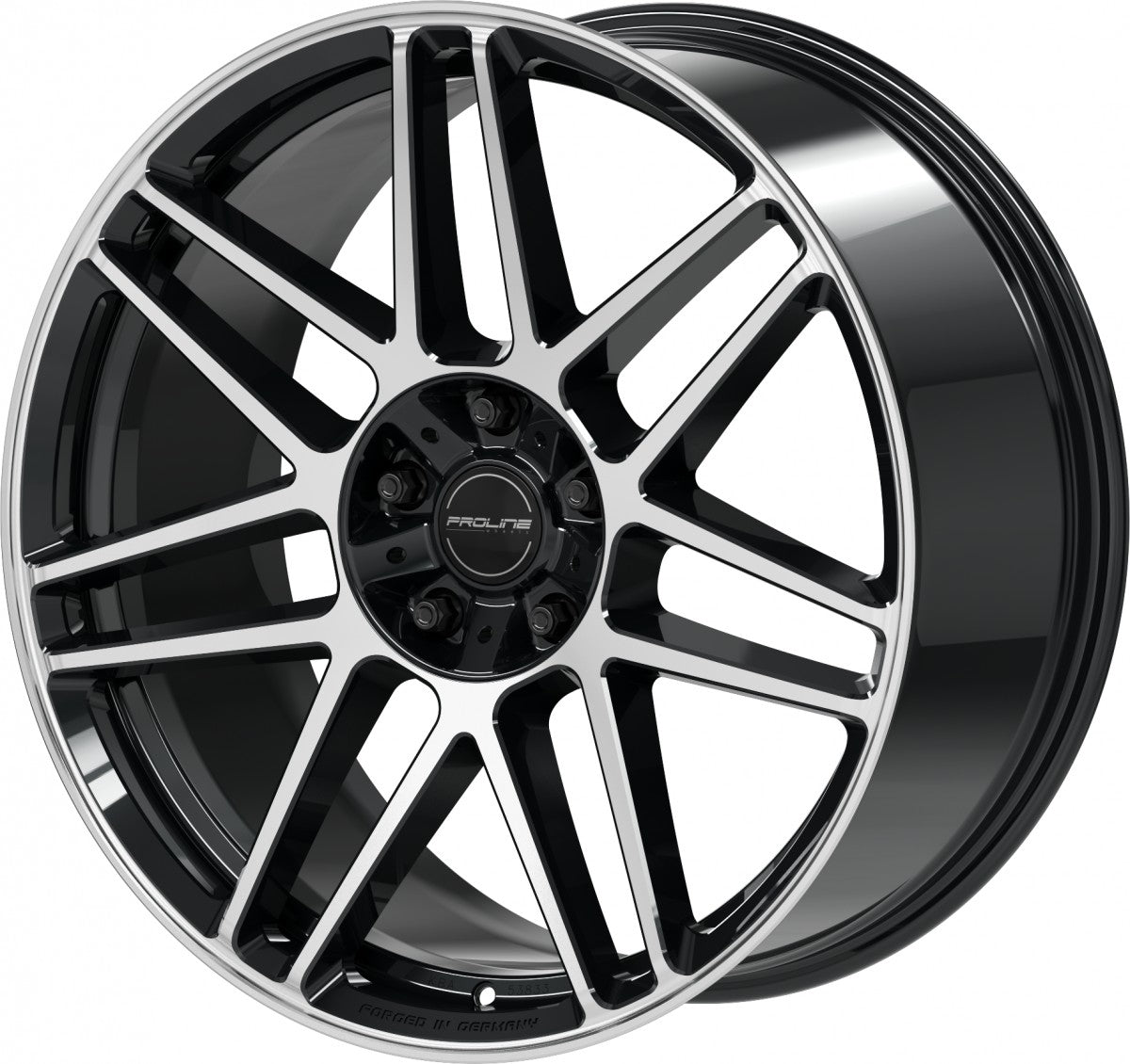 Proline PFG forged black polished Alufelge 10x22 Zoll ET35 LK 5x130 ML84 – Bild 5