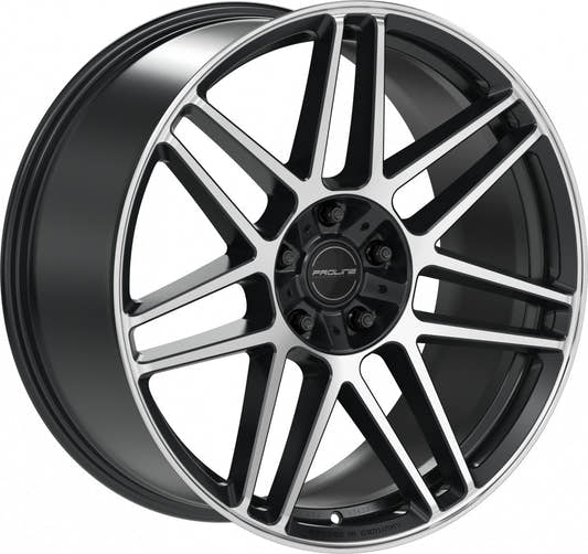 Proline PFG forged black matt polished Alufelge 10x22 Zoll ET35 LK 5x130 ML84