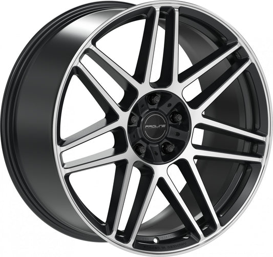 Proline PFG forged black matt polished Alufelge 10x22 Zoll ET35 LK 5x130 ML84
