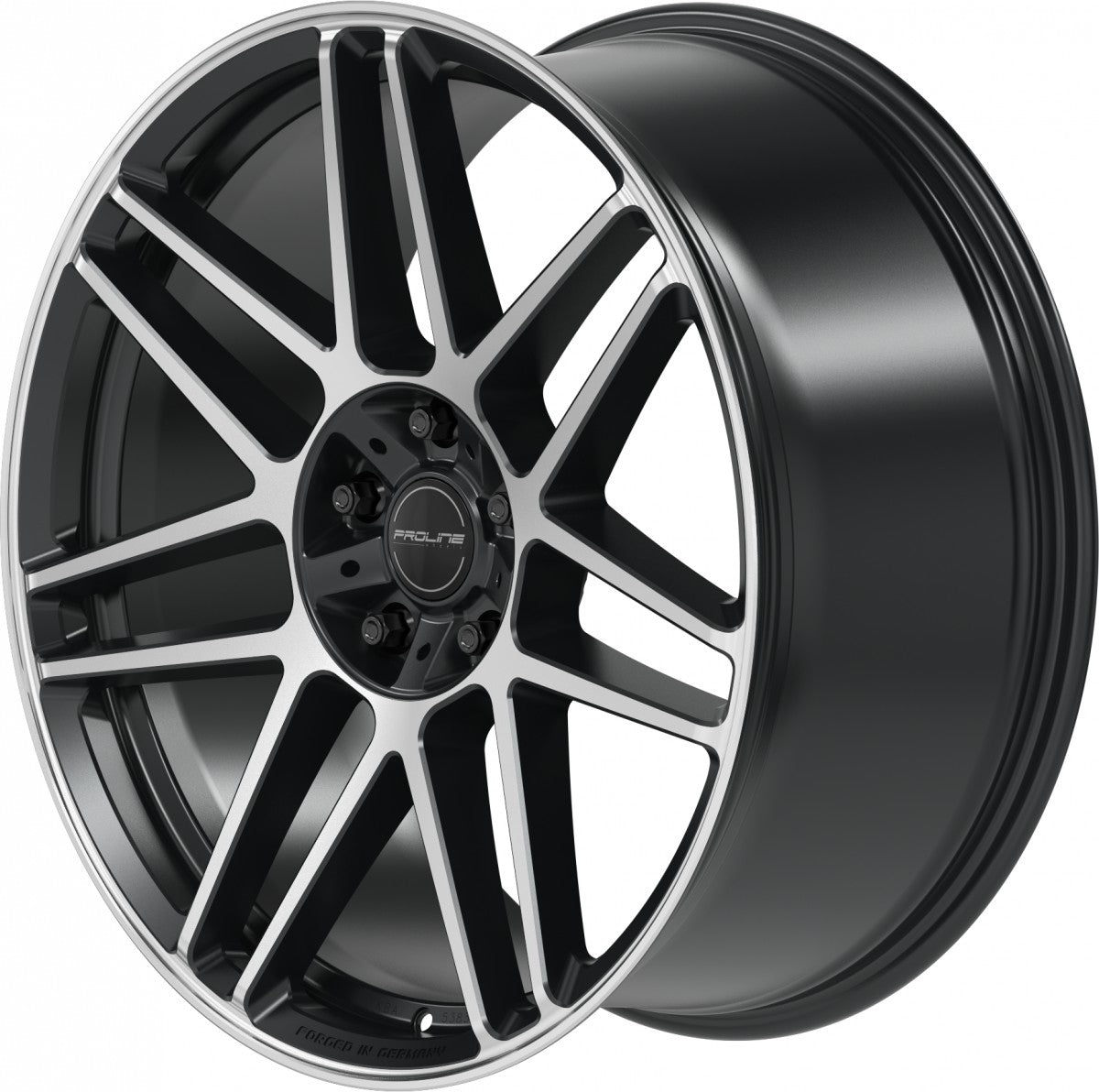 Proline PFG forged black matt polished Alufelge 10x22 Zoll ET35 LK 5x130 ML84 – Bild 5