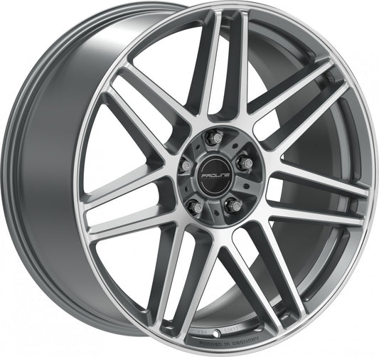 Proline PFG forged matt grey polished Alufelge 10x22 Zoll ET35 LK 5x130 ML84