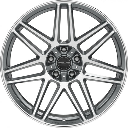 Proline PFG forged matt grey polished Alufelge 10x22 Zoll ET35 LK 5x130 ML84 – Bild 2