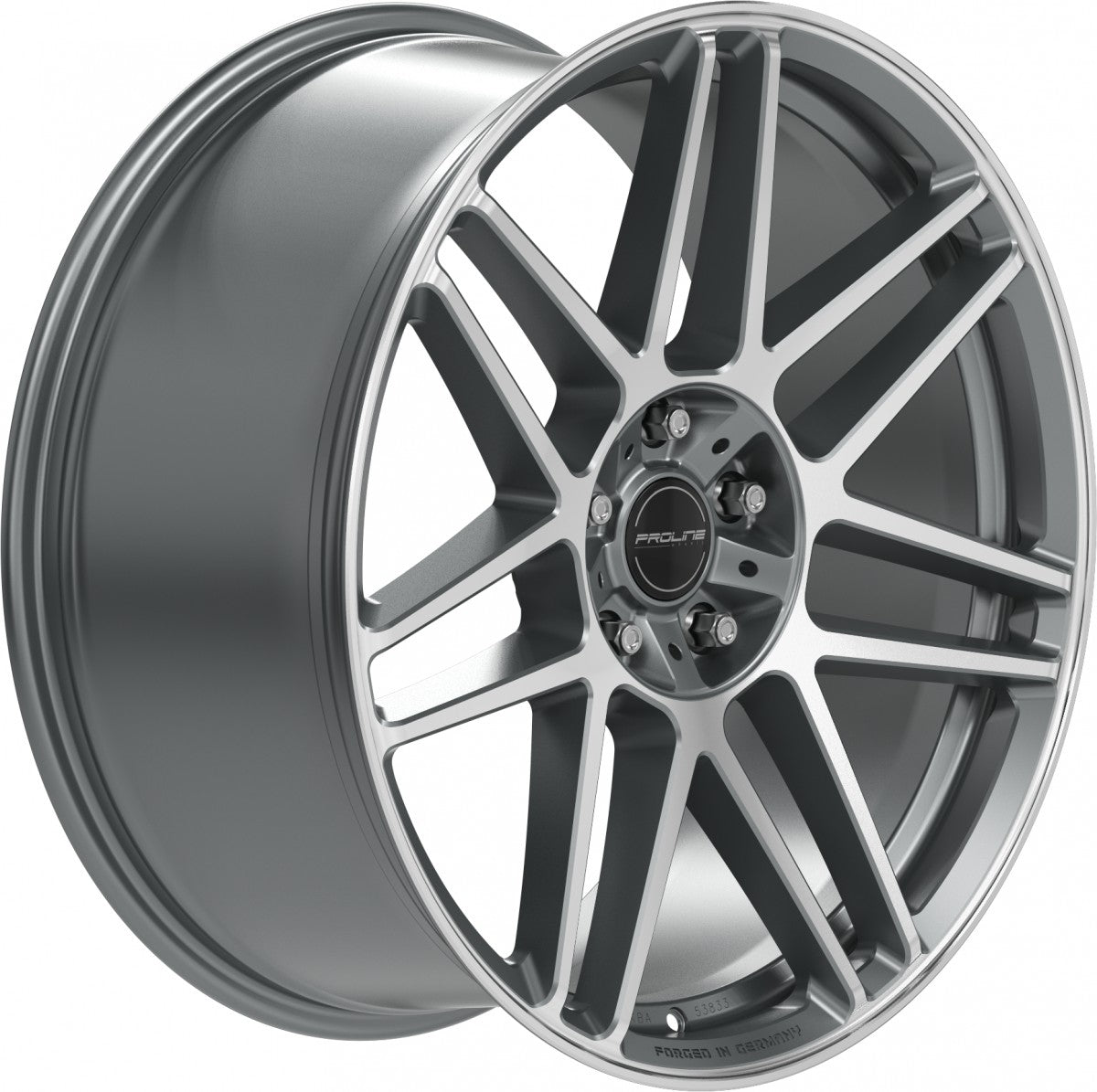Proline PFG forged matt grey polished Alufelge 10x22 Zoll ET35 LK 5x130 ML84 – Bild 3