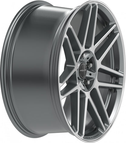 Proline PFG forged matt grey polished Alufelge 10x22 Zoll ET35 LK 5x130 ML84 – Bild 4