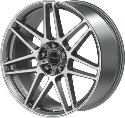Proline PFG forged matt grey polished Alufelge 10x22 Zoll ET35 LK 5x130 ML84 – Bild 5