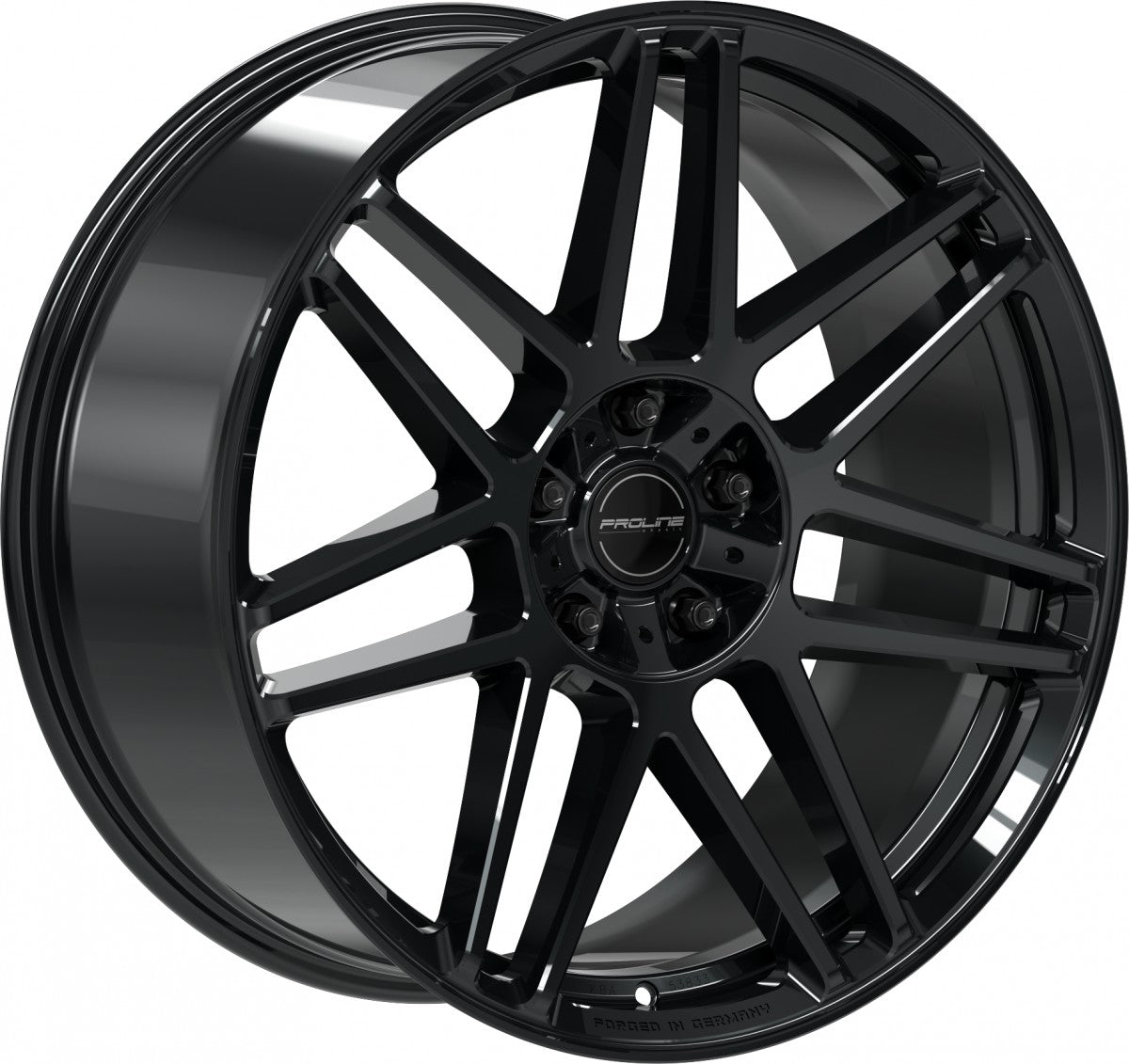 Proline PFG forged black glossy Alufelge 10x22 Zoll ET21 LK 5x130 ML84