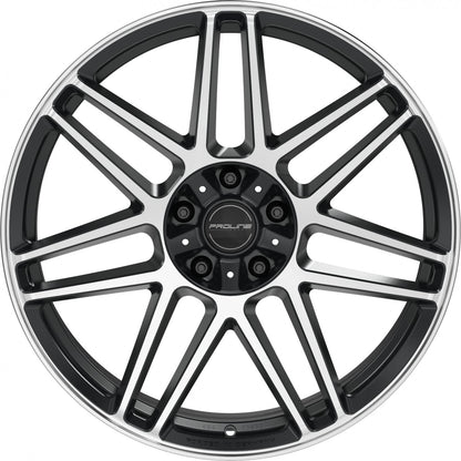 Proline PFG forged black matt polished Alufelge 10x22 Zoll ET21 LK 5x130 ML84 – Bild 2