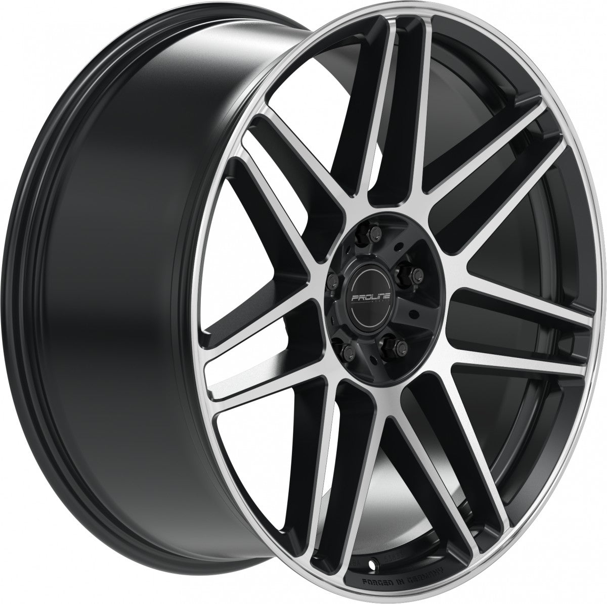 Proline PFG forged black matt polished Alufelge 10x22 Zoll ET21 LK 5x130 ML84 – Bild 3
