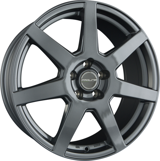Proline B1 Grey Glossy (GG) Alufelge 8x18 Zoll ET35 LK 5x120 ML72.6 – Bild 2