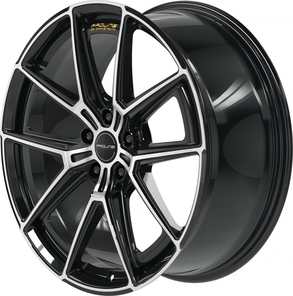 Proline PF25 forged black polished Alufelge 8.5x20 Zoll ET28 LK 5x112 ML66.5 – Bild 5