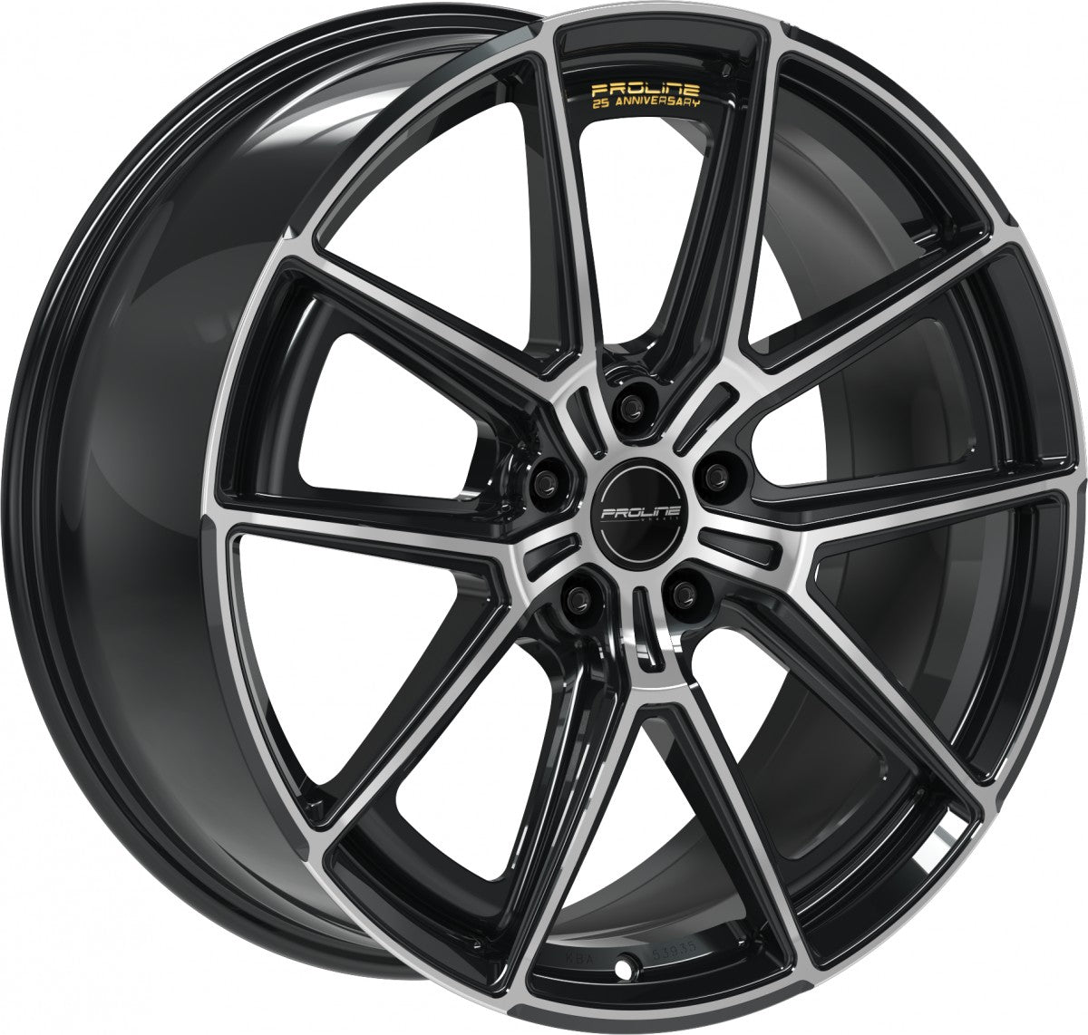 Proline PF25 forged black polished Alufelge 10.5x20 Zoll ET40 LK 5x112 ML66.5