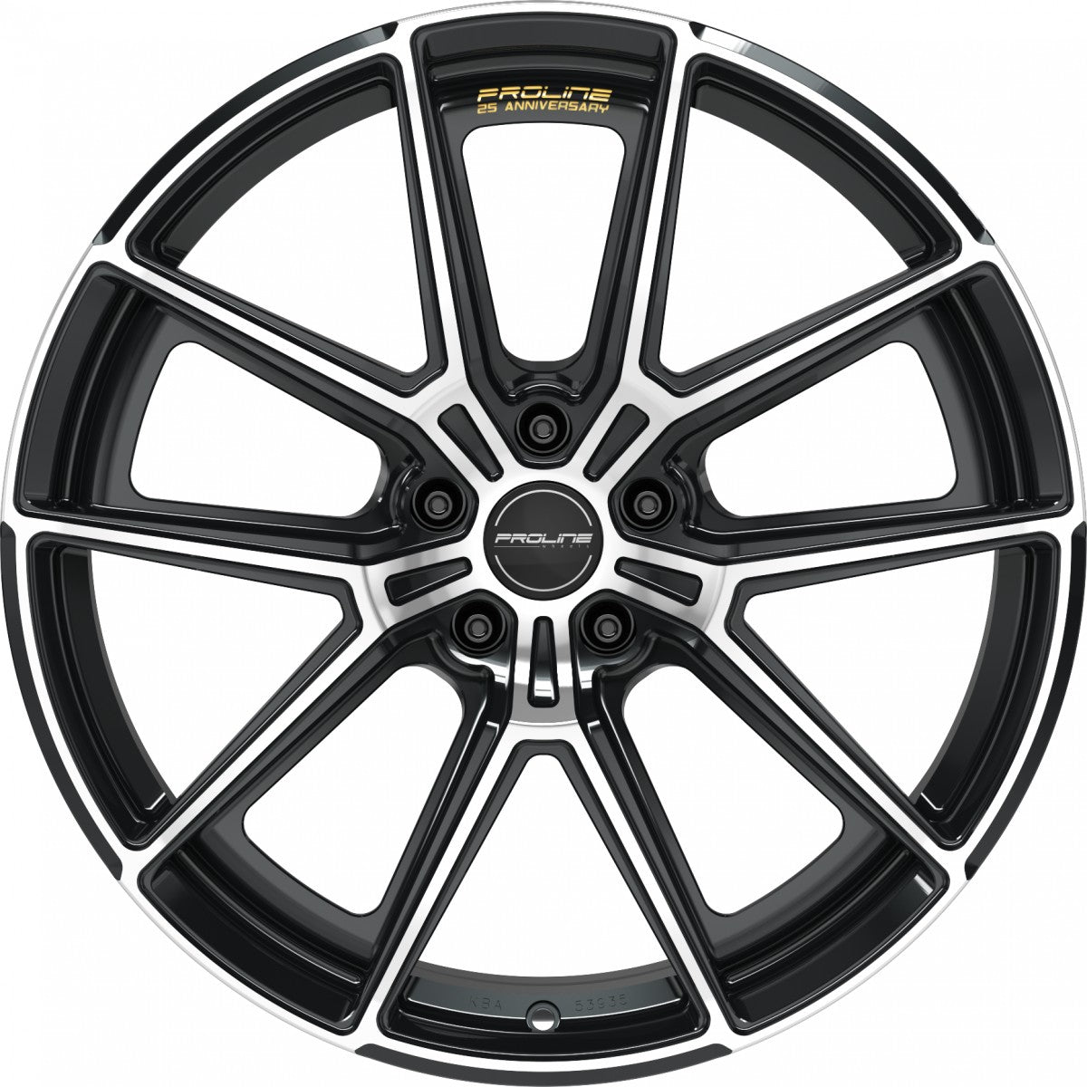 Proline PF25 forged black polished Alufelge 10.5x20 Zoll ET40 LK 5x112 ML66.5 – Bild 2