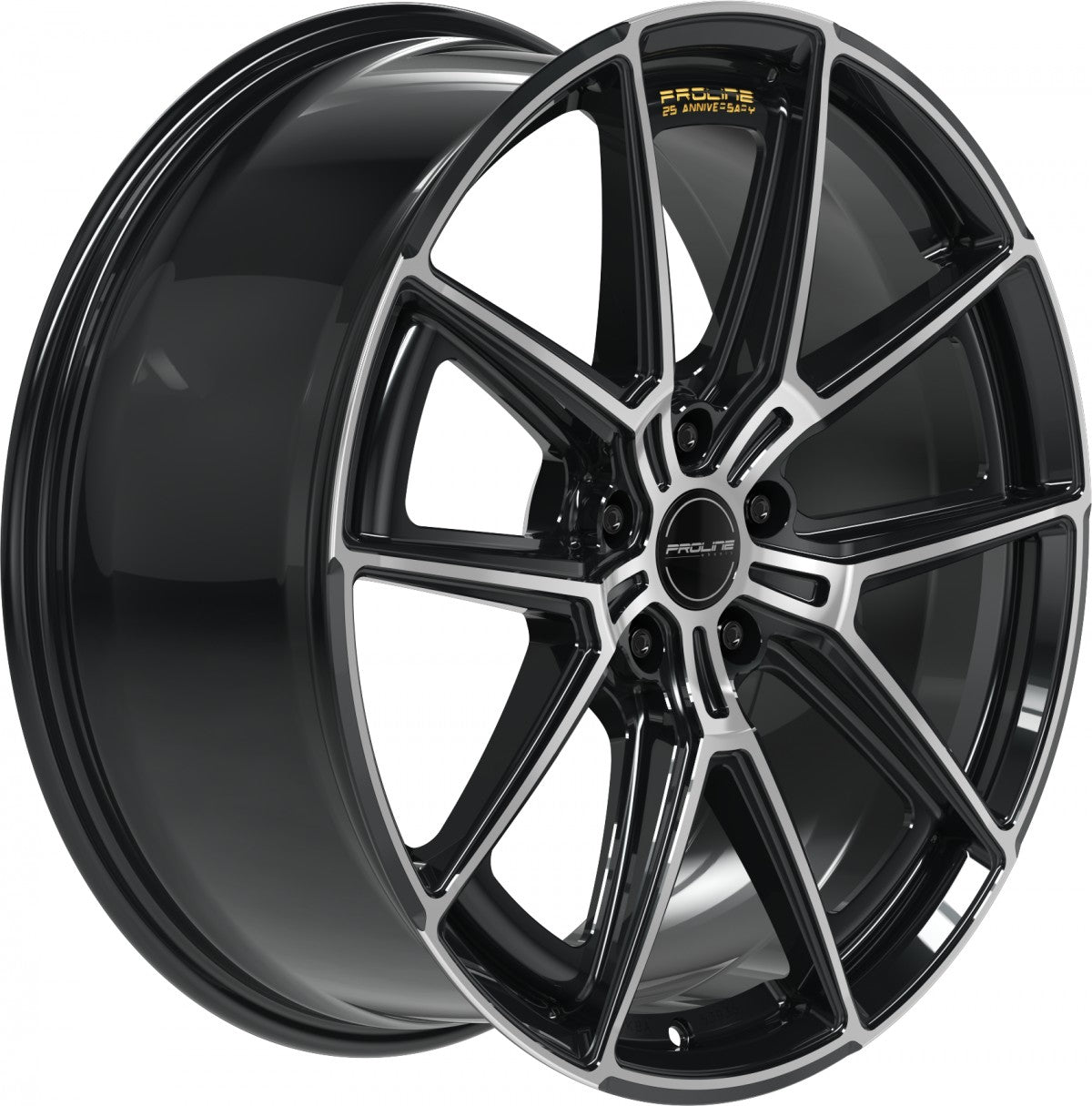 Proline PF25 forged black polished Alufelge 10.5x20 Zoll ET40 LK 5x112 ML66.5 – Bild 3