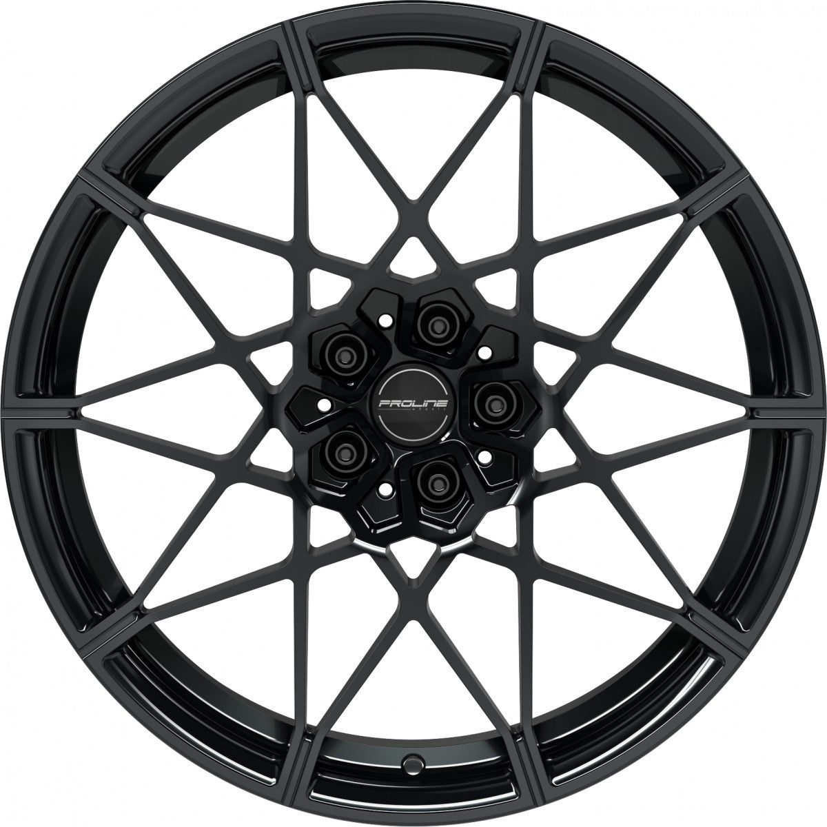 Proline PFM forged black glossy Alufelge 9.5x20 Zoll ET22 LK 5x112 ML66.5 – Bild 2