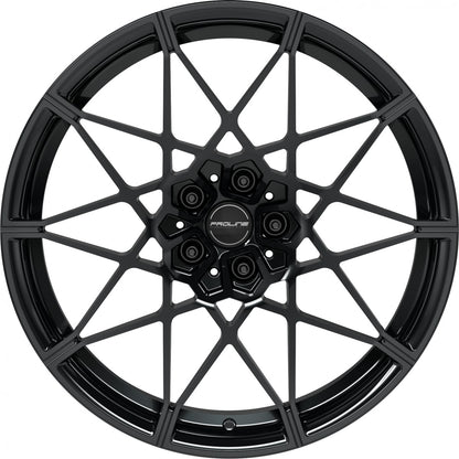 Proline PFM forged black glossy Alufelge 9.5x20 Zoll ET22 LK 5x112 ML66.5 – Bild 2