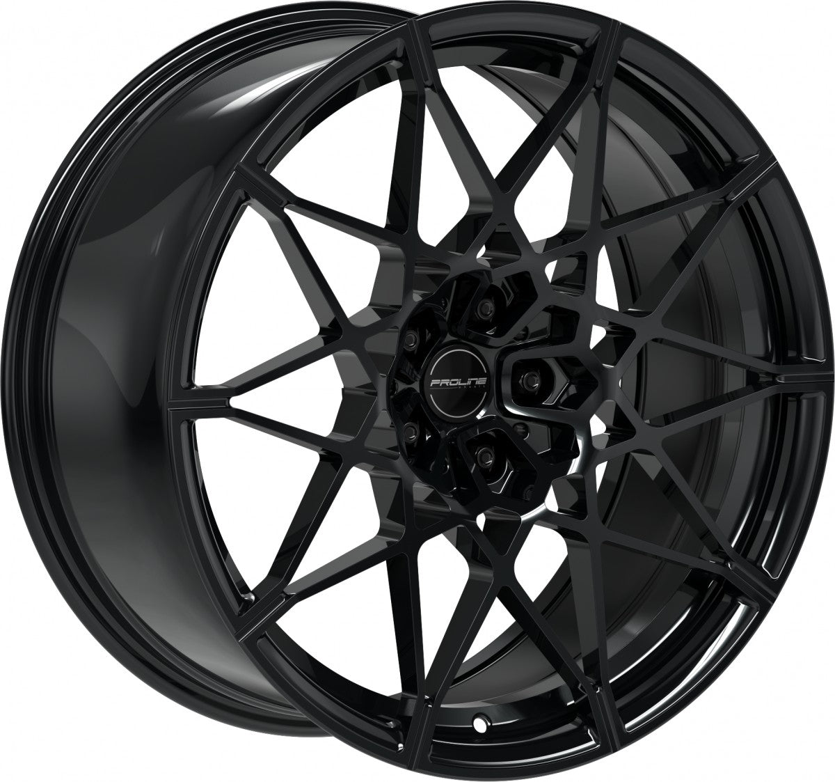 Proline PFM forged black glossy Alufelge 9.5x20 Zoll ET28 LK 5x112 ML66.5
