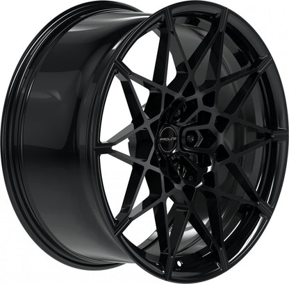 Proline PFM forged black glossy Alufelge 10.5x20 Zoll ET28 LK 5x112 ML66.5 – Bild 3