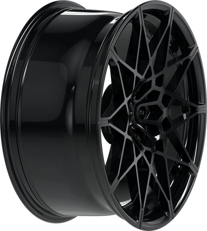 Proline PFM forged black glossy Alufelge 10.5x20 Zoll ET28 LK 5x112 ML66.5 – Bild 4