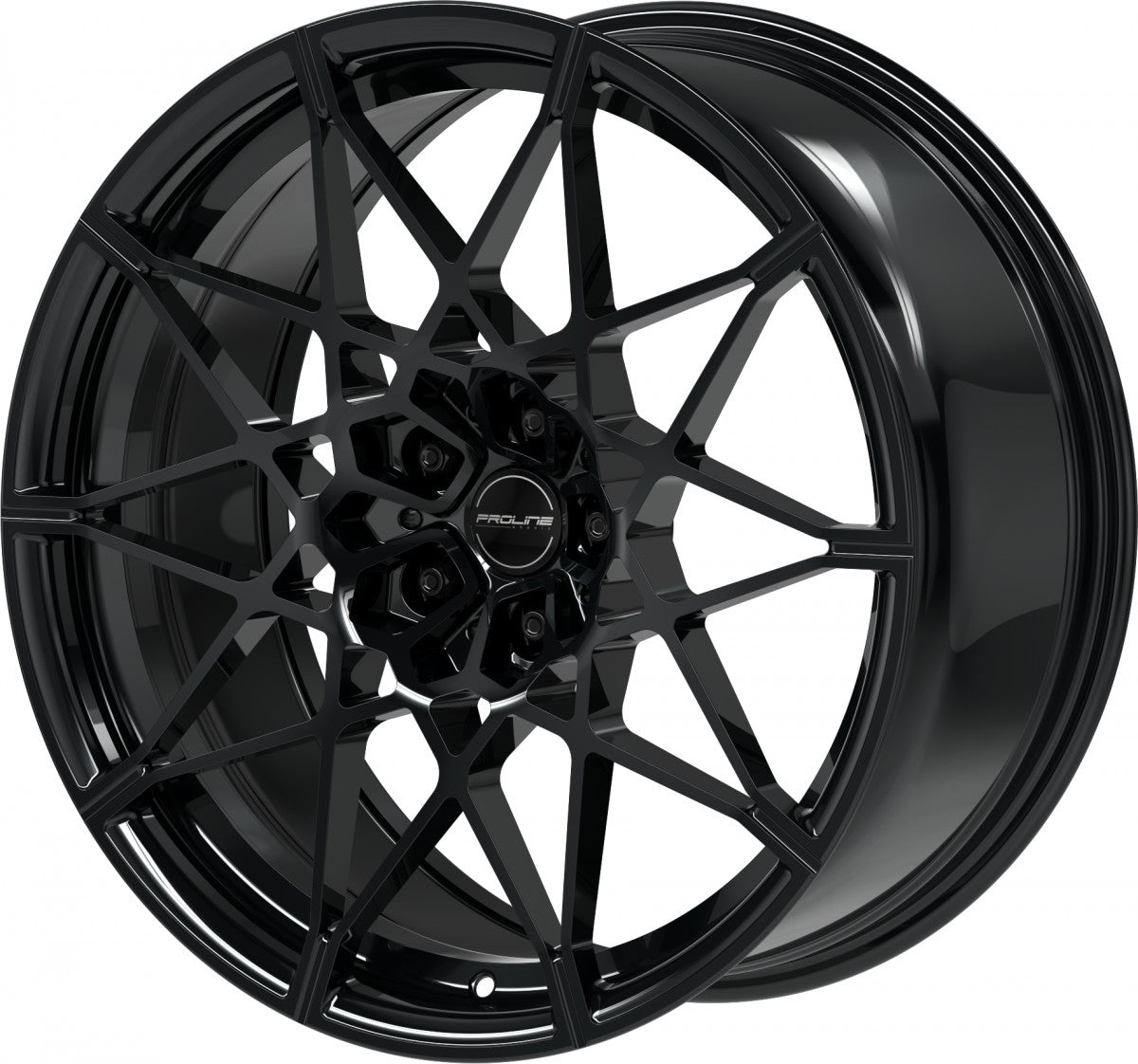 Proline PFM forged black glossy Alufelge 10.5x20 Zoll ET28 LK 5x112 ML66.5 – Bild 5