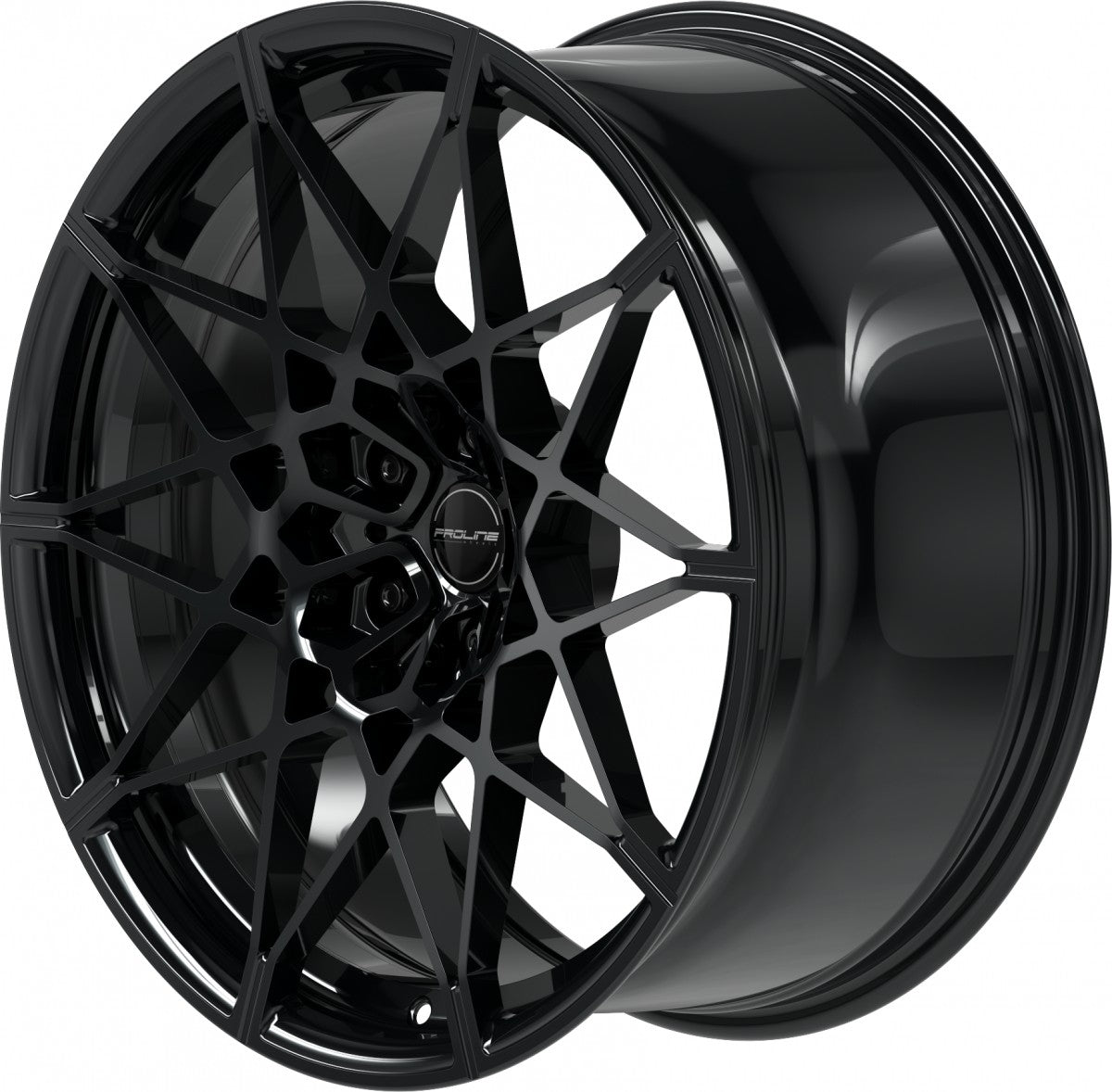 Proline PFM forged black glossy Alufelge 10.5x20 Zoll ET28 LK 5x112 ML66.5 – Bild 6