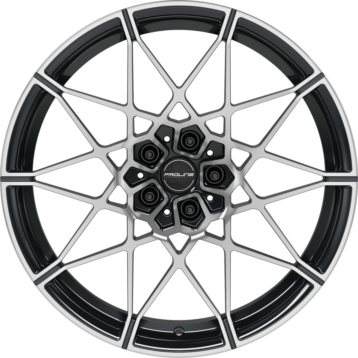 Proline PFM forged black polished Alufelge 9.5x20 Zoll ET22 LK 5x112 ML66.5 – Bild 2