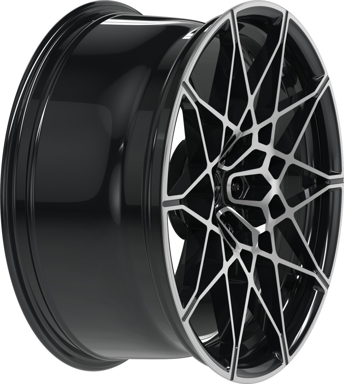 Proline PFM forged black polished Alufelge 9.5x20 Zoll ET22 LK 5x112 ML66.5 – Bild 4