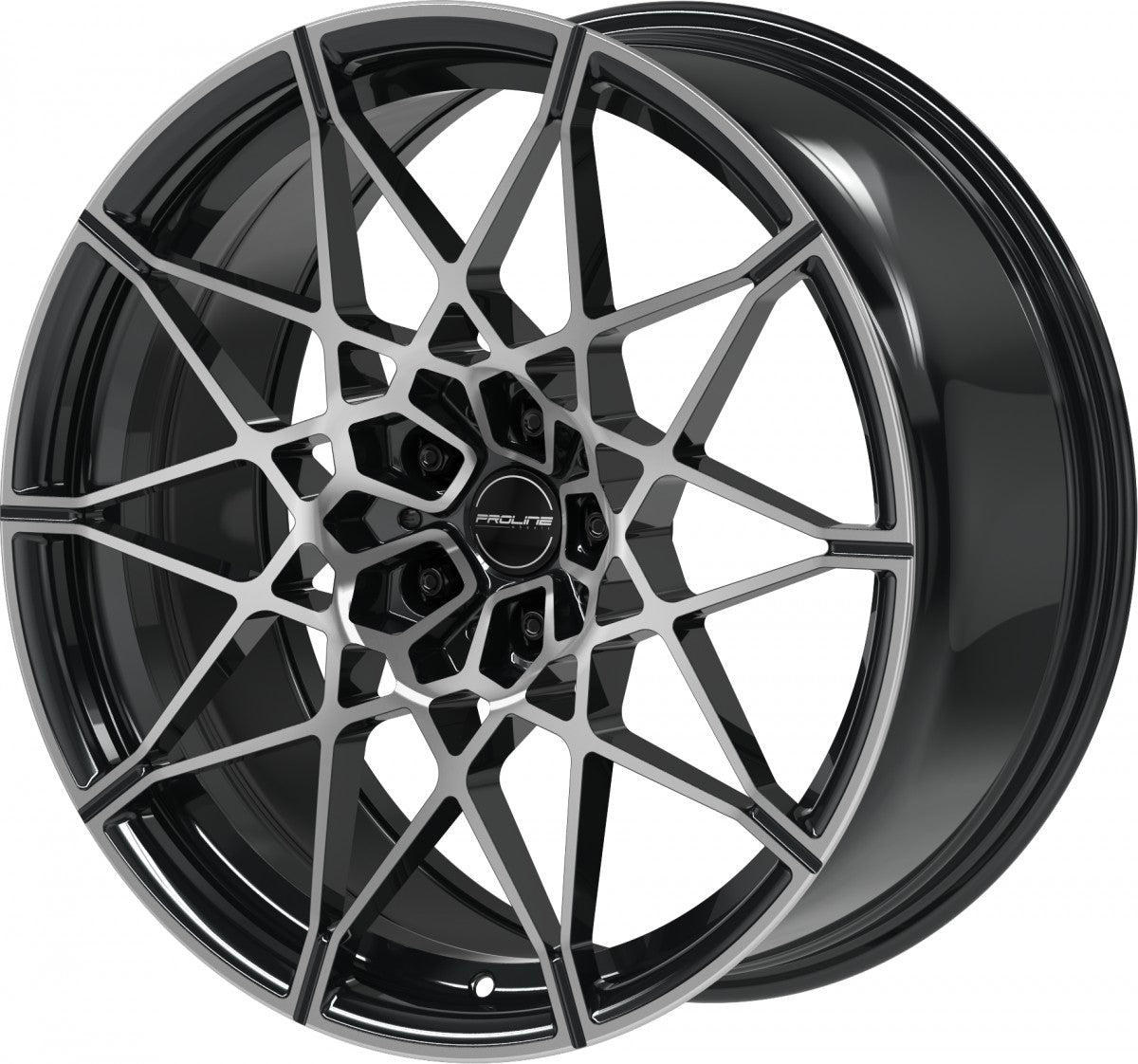 Proline PFM forged black polished Alufelge 9.5x20 Zoll ET22 LK 5x112 ML66.5 – Bild 5