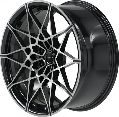 Proline PFM forged black polished Alufelge 9.5x20 Zoll ET22 LK 5x112 ML66.5 – Bild 6