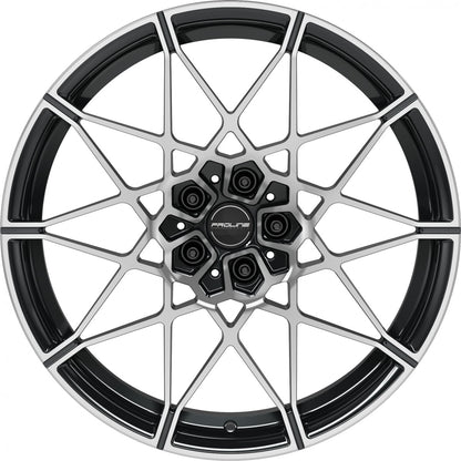 Proline PFM forged black polished Alufelge 9.5x20 Zoll ET28 LK 5x112 ML66.5 – Bild 2