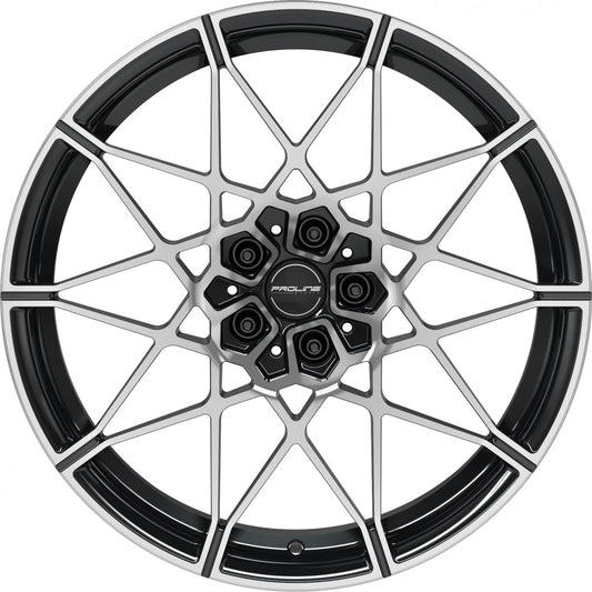 Proline PFM forged black polished Alufelge 9.5x20 Zoll ET28 LK 5x112 ML66.5 – Bild 2