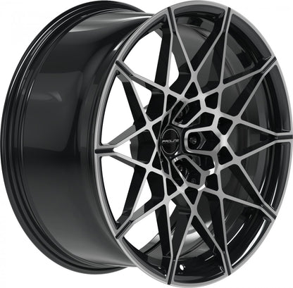Proline PFM forged black polished Alufelge 9.5x20 Zoll ET28 LK 5x112 ML66.5 – Bild 3