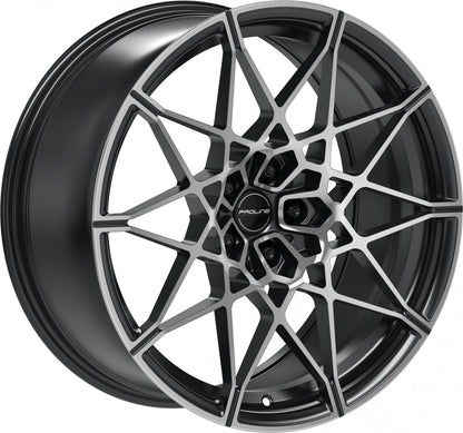 Proline PFM forged black matt polished Alufelge 9.5x20 Zoll ET22 LK 5x112 ML66.5