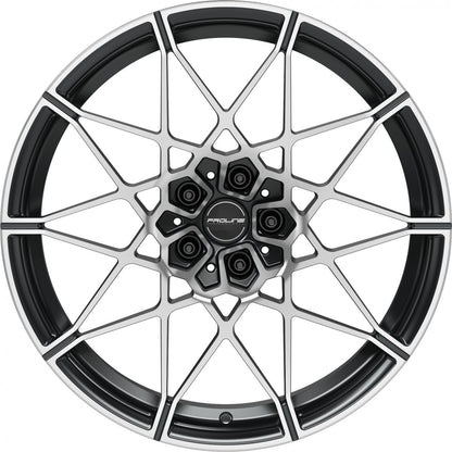 Proline PFM forged black matt polished Alufelge 9.5x20 Zoll ET22 LK 5x112 ML66.5 – Bild 2
