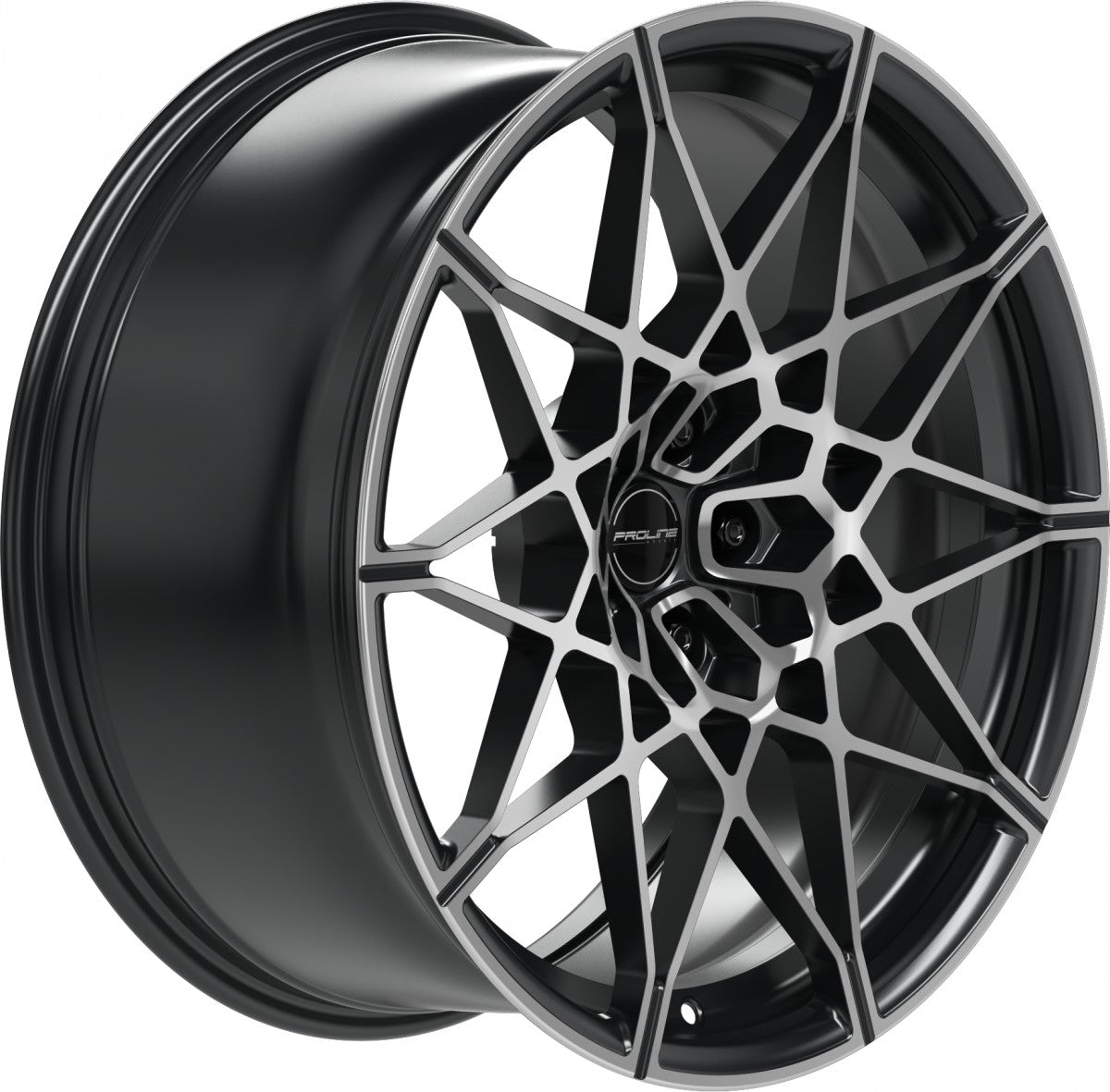 Proline PFM forged black matt polished Alufelge 9.5x20 Zoll ET22 LK 5x112 ML66.5 – Bild 3