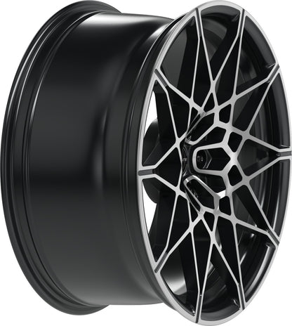 Proline PFM forged black matt polished Alufelge 9.5x20 Zoll ET22 LK 5x112 ML66.5 – Bild 4