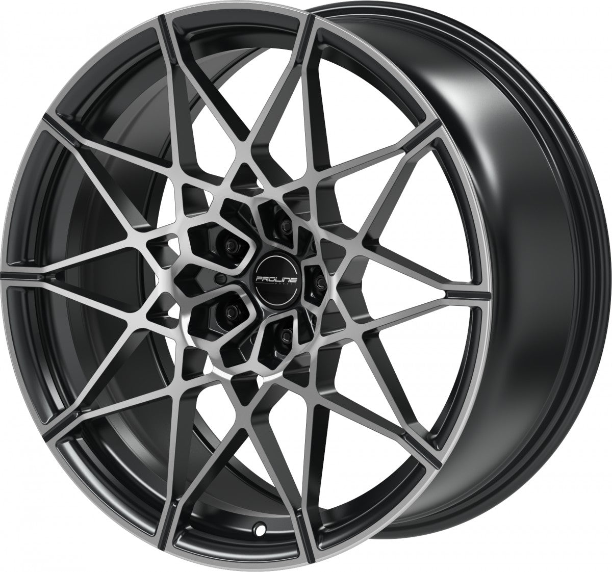 Proline PFM forged black matt polished Alufelge 9.5x20 Zoll ET28 LK 5x112 ML66.5 – Bild 5