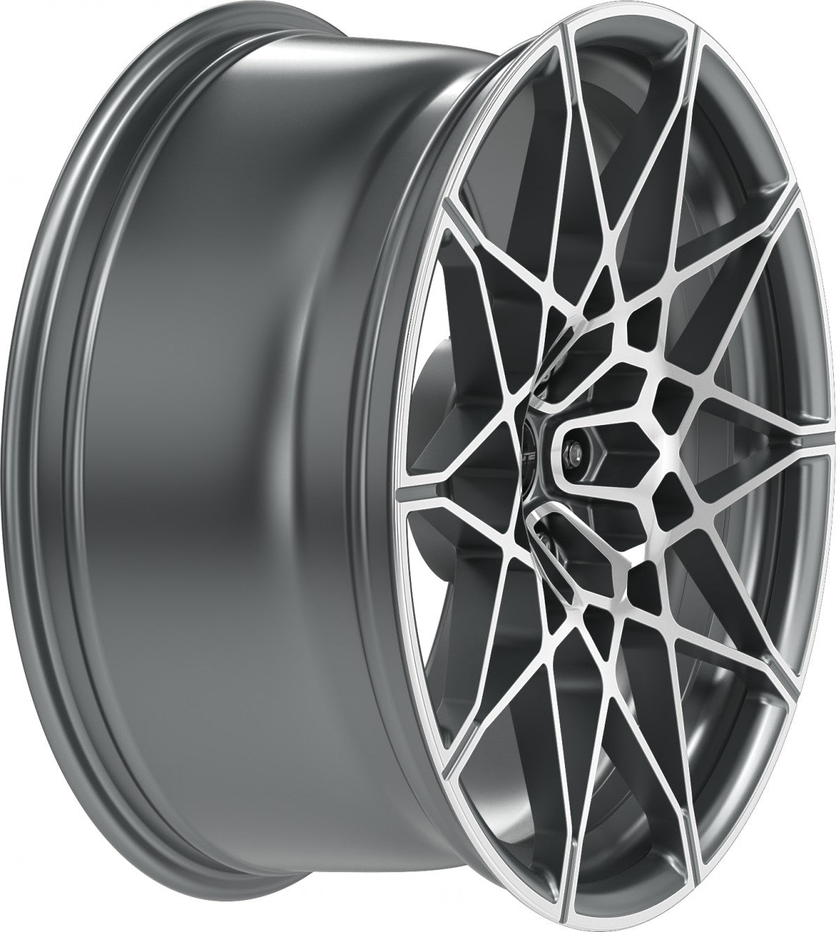 Proline PFM forged matt grey polished Alufelge 9.5x20 Zoll ET28 LK 5x112 ML66.5 – Bild 4