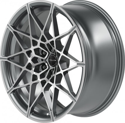Proline PFM forged matt grey polished Alufelge 9.5x20 Zoll ET28 LK 5x112 ML66.5 – Bild 6