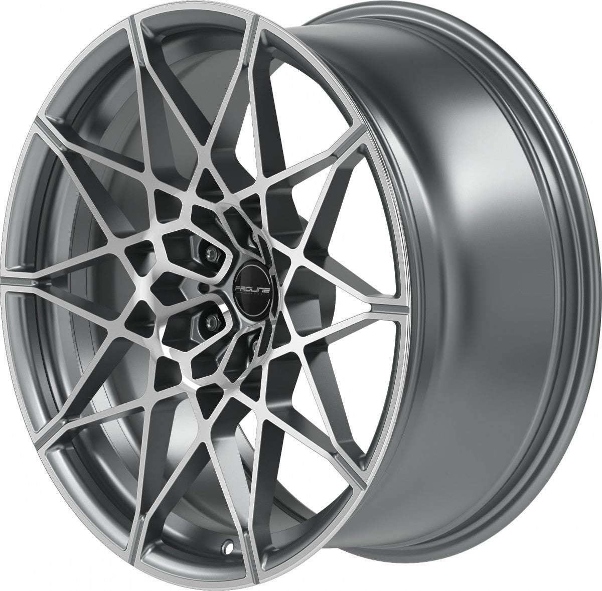 Proline PFM forged matt grey polished Alufelge 10.5x20 Zoll ET28 LK 5x112 ML66.5 – Bild 6