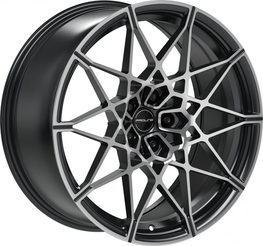 Proline PFM forged black matt polished Alufelge 10.5x21 Zoll ET20 LK 5x112 ML66.5