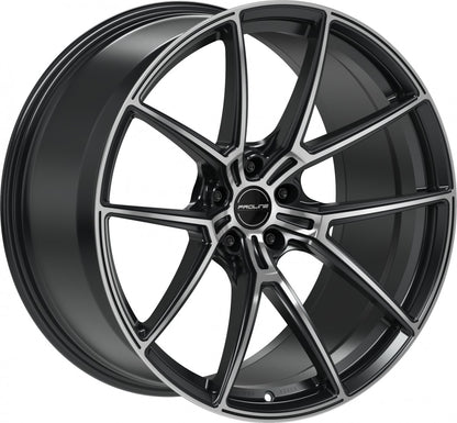Proline PFR forged black matt polished Alufelge 10.5x21 Zoll ET19 LK 5x112 ML66.5